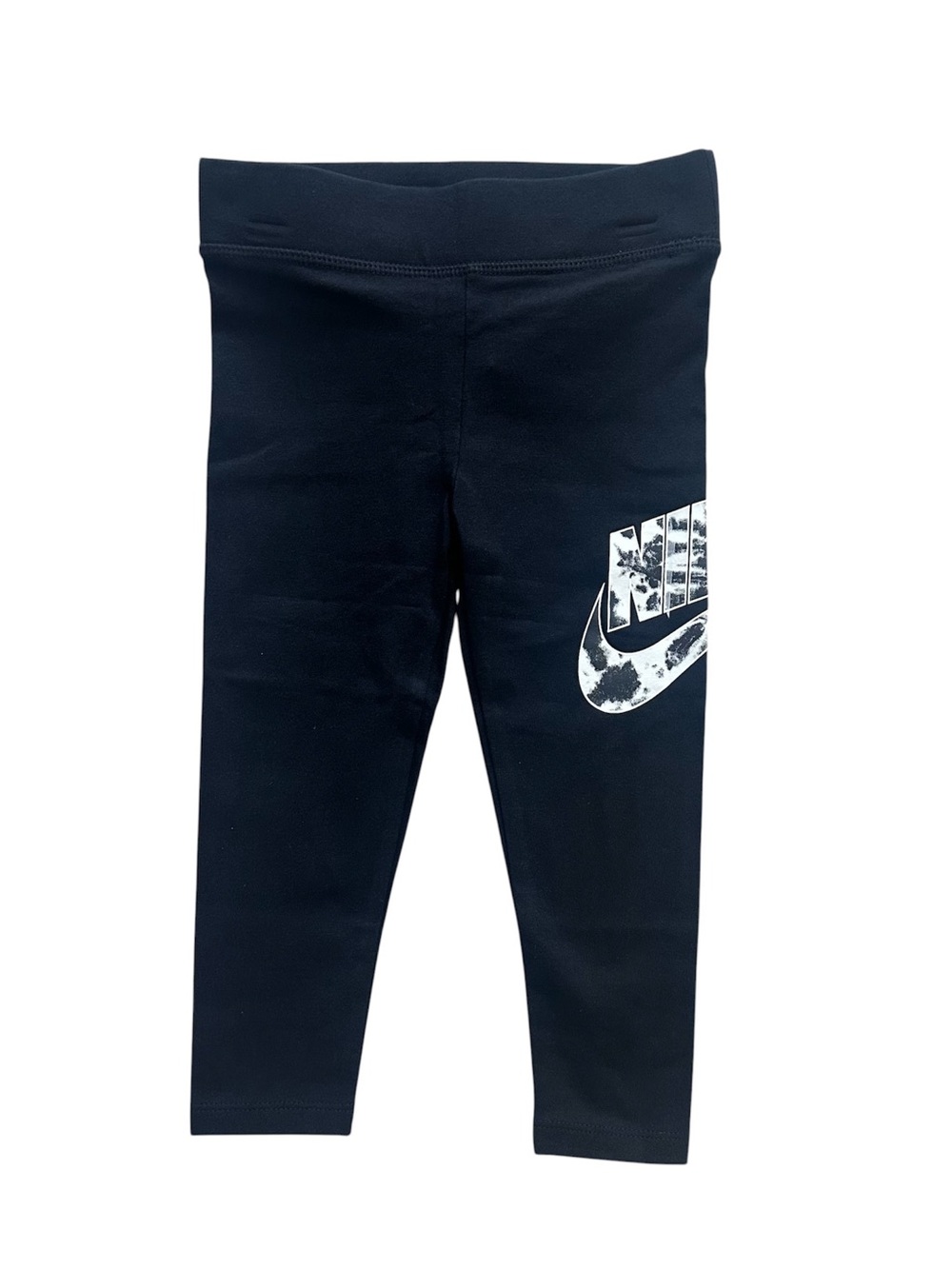 Nike Girls Black Logo Leggings Size 3T New With Tags Stretch Athletic Pants